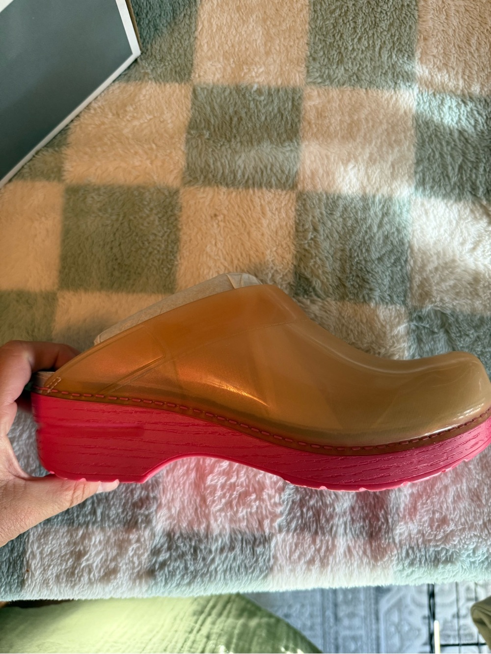 Dansko Women’s Open Back Slip-On Clog – Plastic Coral/Tan | US 8.5 | EU 39